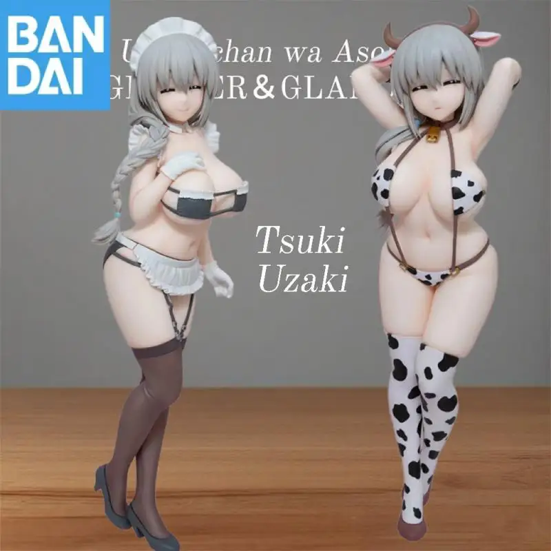 

Bandai Namco Banpresto Uzaki Chan Wa Asobi Tai! Блеск и гламур Цуки Узаки горничная версия ПВХ 27 см фигурка модель игрушка в подарок на складе