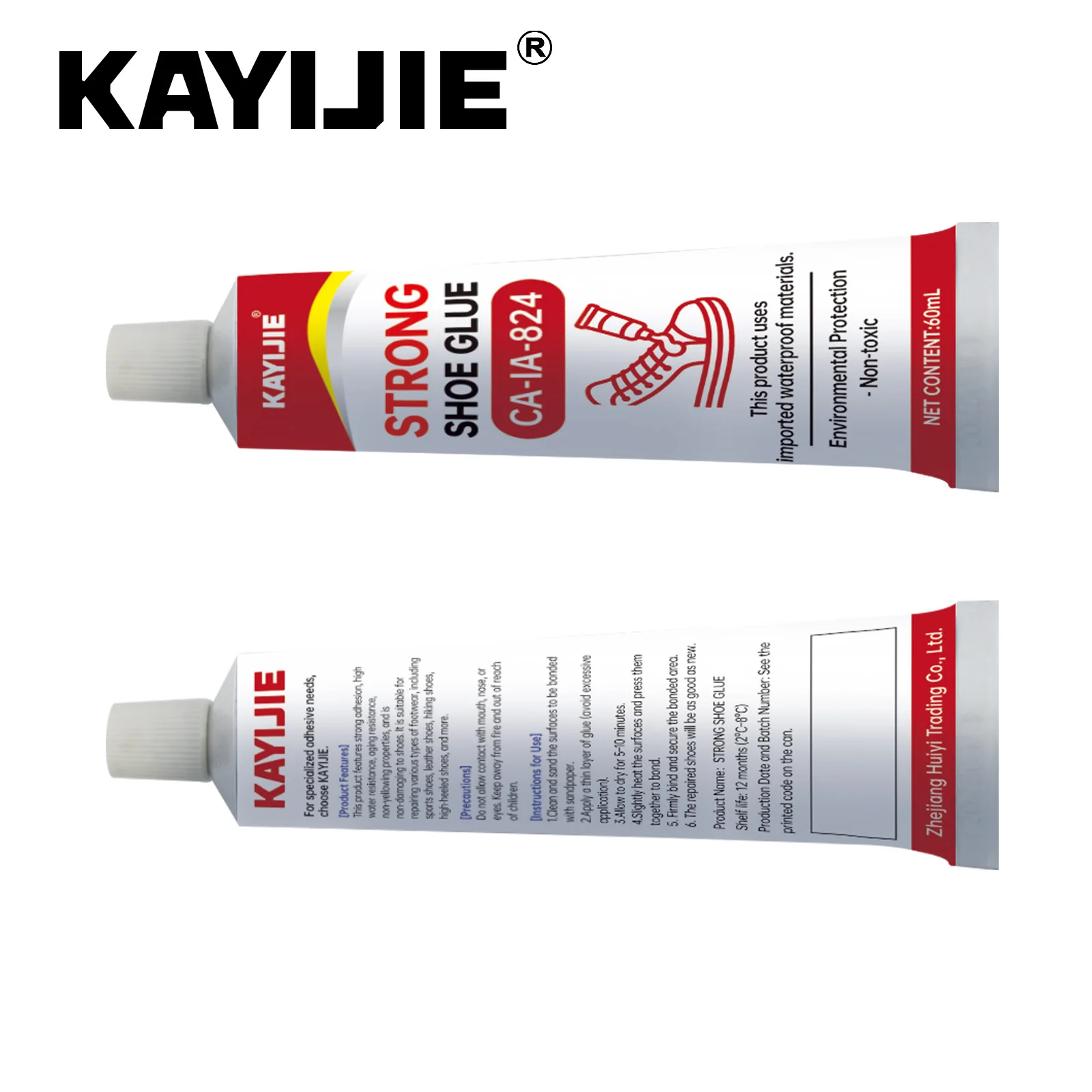 KAYIJIE-CA-IA-824-Flexible Waterproof Shoe Repair Glue, Wear-resistant Strong Adhesive for Leather & Sneakers
