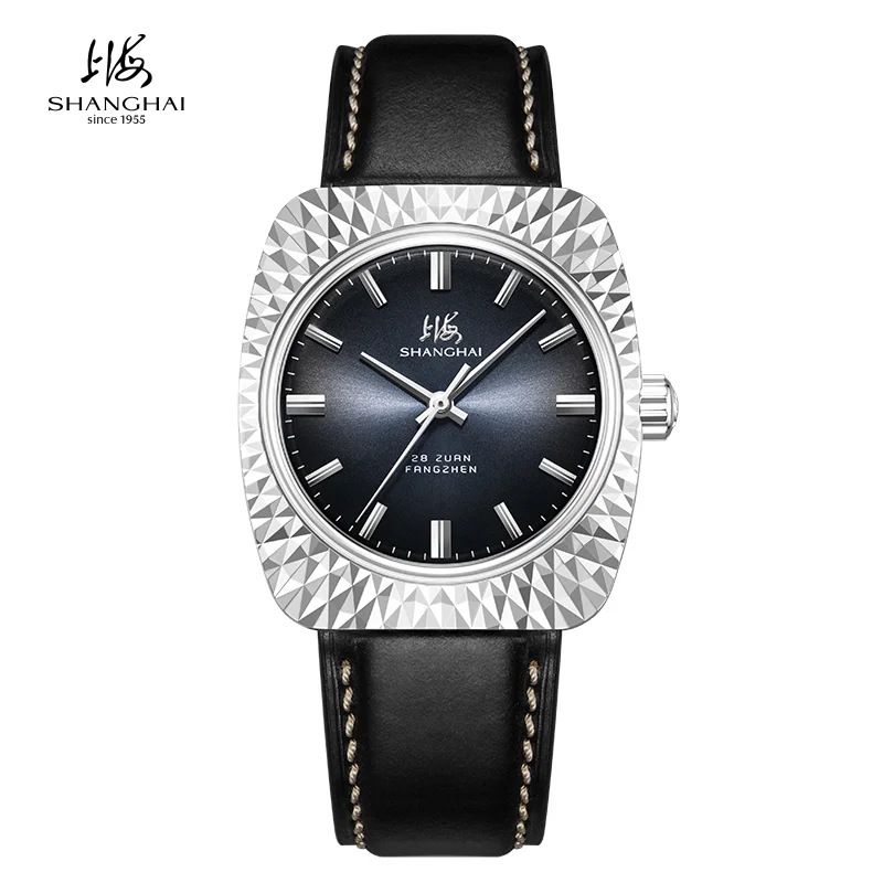 

Мужские механические часы Shanghai Watch с эстетической гравировкой, роскошные ретро-часы из нержавеющей стали 316L, автоматические часы 7110, реплика S5300