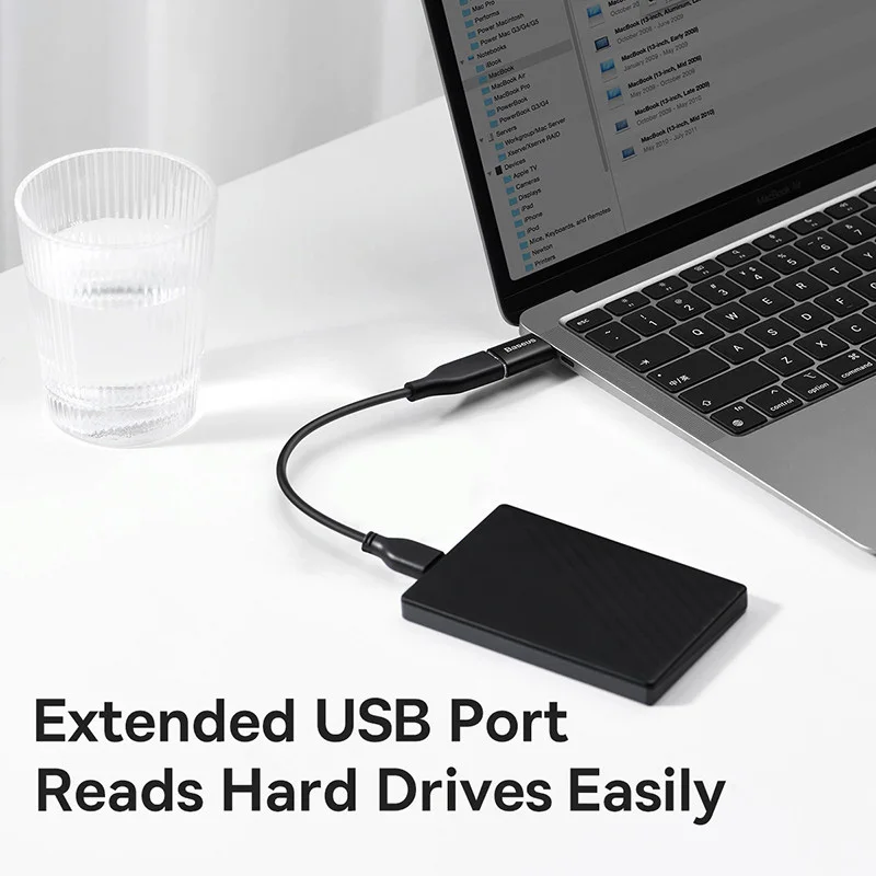 Baseus USB 3.1 OTG 어댑터 C타입 to USB-A USBC C타입 암 컨버터 맥북 샤오미 화웨이 삼성용, 10Gbps 데이터 OTG 어댑터