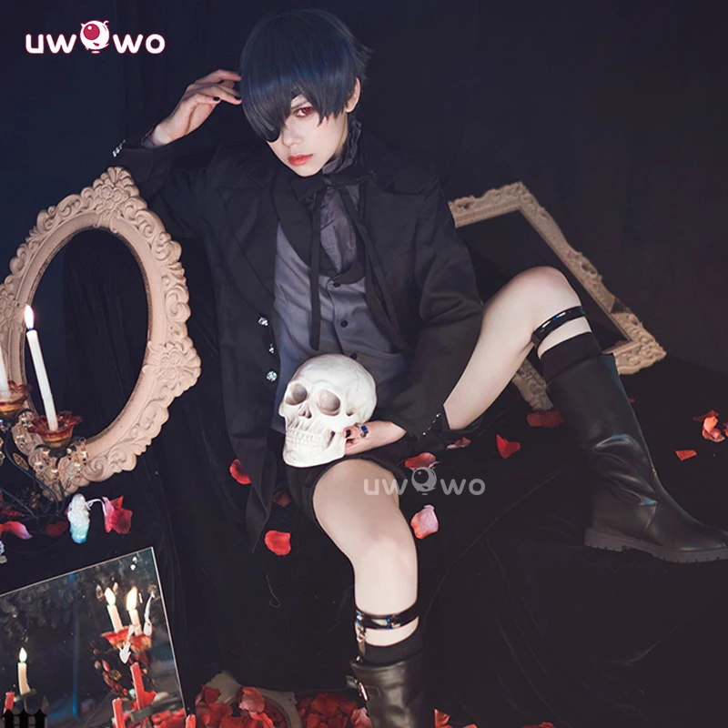 

PRE-SALE UWOWO Blackk Butlerr Ciel Phantomhivee Cosplay Costume Collab Series: Anime Cosplay Outfit Halloween Cosplay Costumes