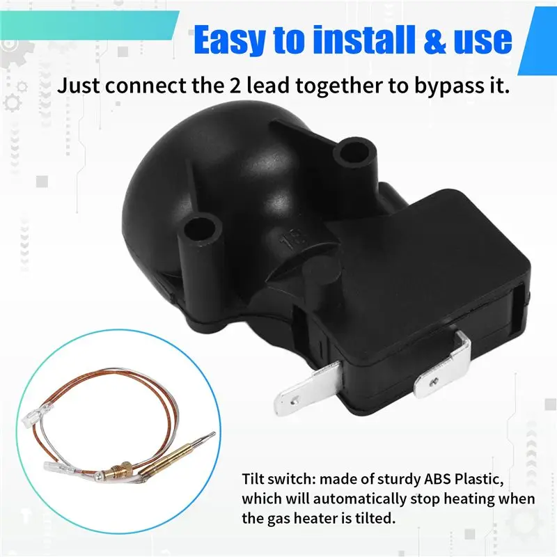 Thermocouple And Tilt Switch For Patio Heater Dump Switch For Propane Heater Patio Heater Outdoor Gas Heater Repair Kit-A50M