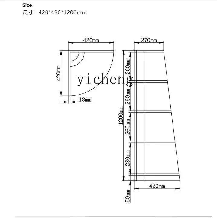 

ZK Living Room Triangle Corner Cabinet Corner Sofa Edge Corner Wall Small Storage Shelves Living Room Sideboard Cabinet