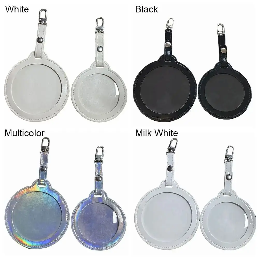 Badge Display Badge Storage Bag Idol Merchandise Storage Solid Color Transparent Round Bag Mini Korean Style Single Badge Itabag