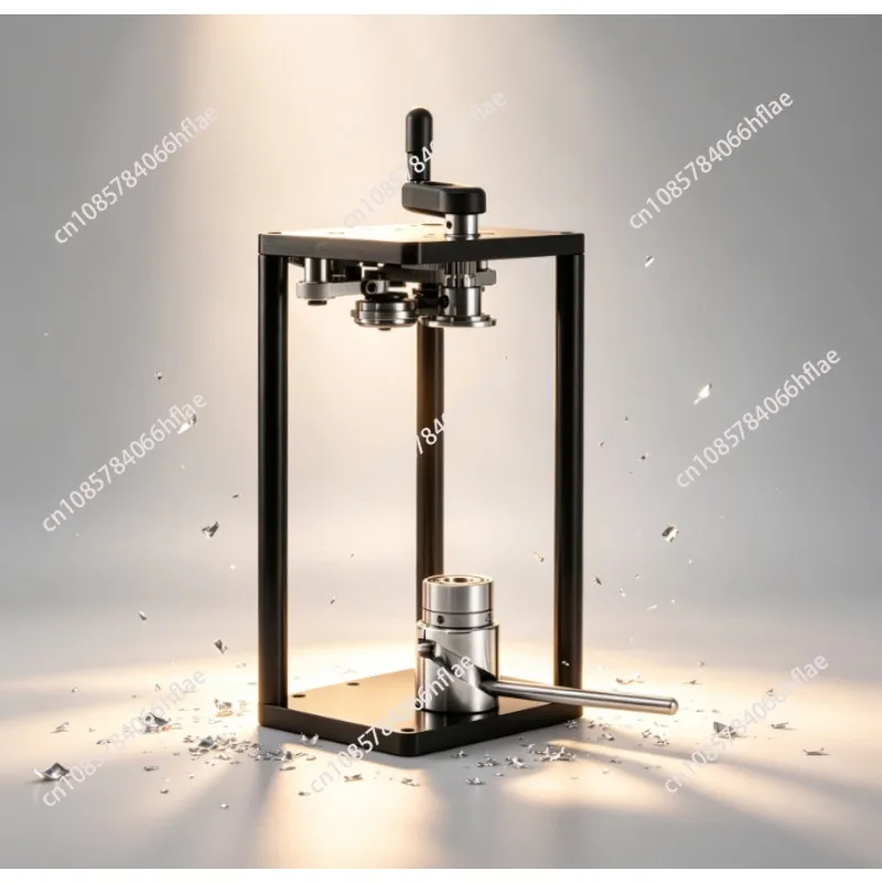 Small Household Manual Rotary Semi-Automatic Can Sealer, Sealing Machine for Plastic, Glass, Soda, Beer & Juice Cans