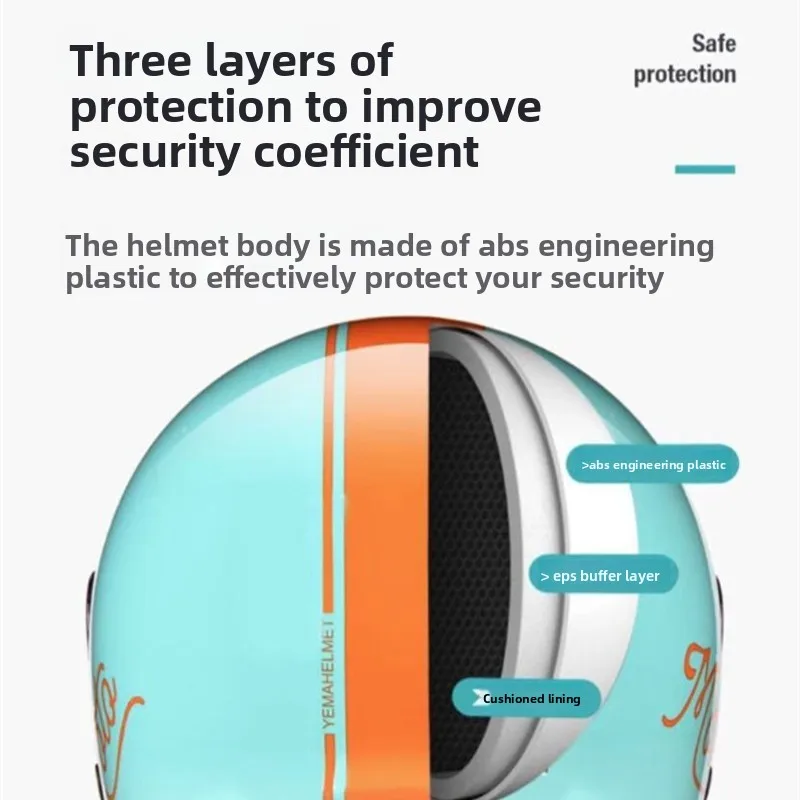 Casco Universal para vehículo eléctrico para hombres y mujeres, 55-60cm, calor de invierno, anticaída, casco de seguridad integral, accesorios para motocicleta