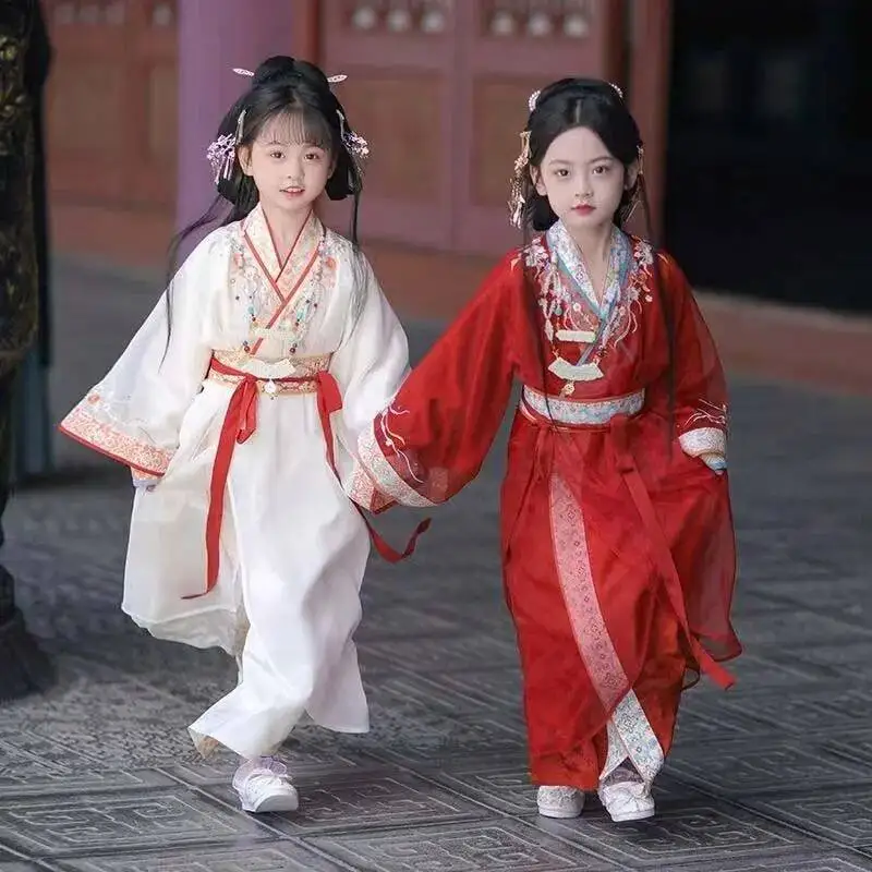 

New retro Chinese Hanfu girls' dress