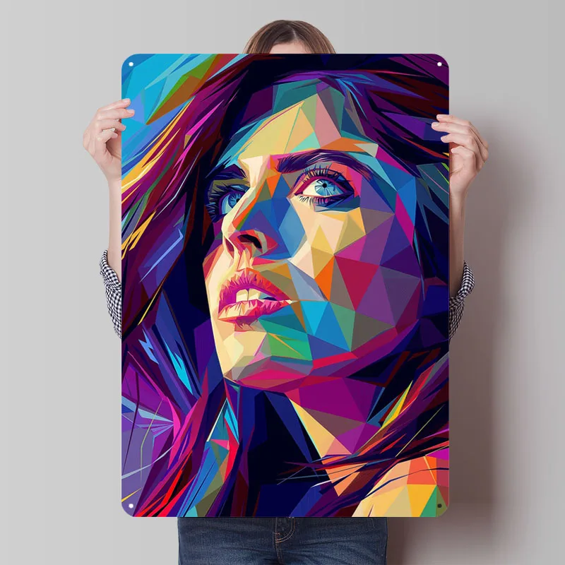 Alexandra Daddario поп-арт металлический плакат винтажное украшение интерьера на заказ металлические жестяные вывески для настенного художественного украшения домашний декор