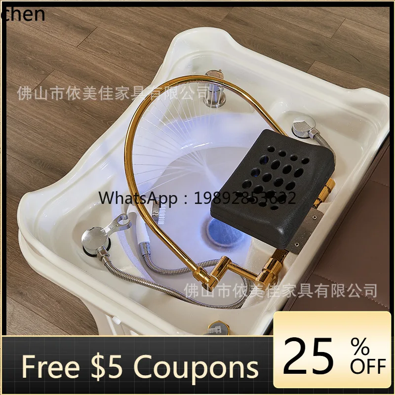 HT Mobile Head Therapy Basin Massage Bed Head Therapy Project Grafting Basin Water Circulation