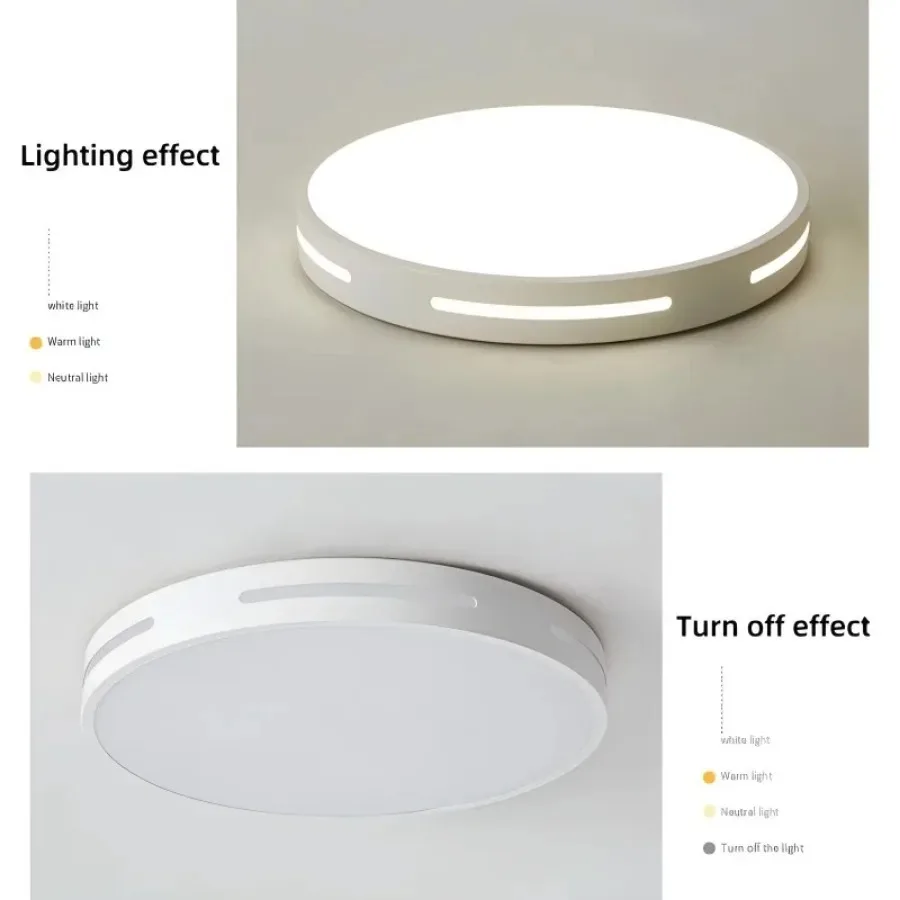 Modern LED ceiling light Creative Design Black White Circular Indoor Lighting Bedroom Living Room Corridor Study Home lighting