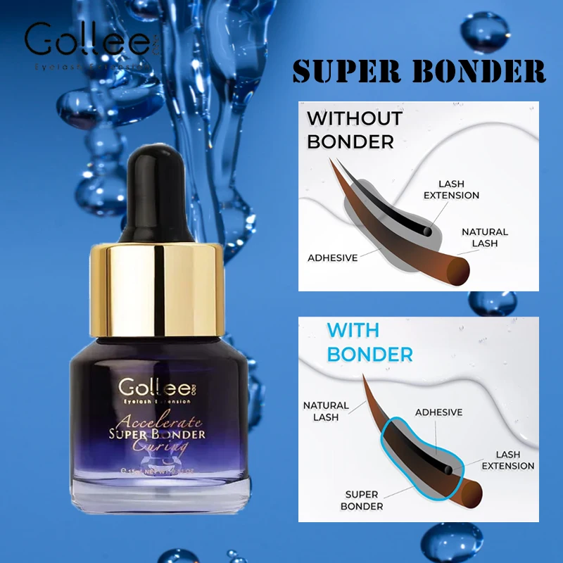 

Gollee Super Bonder or Primer Deep Cleaner Pre-treatment Fixing Agent Help Adhesive Increase The Adhesion of Eyelash Glue By 30%