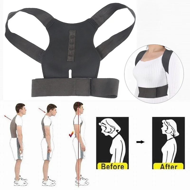 Adjustable Posture Corrector Back Brace Support Belt For Men Women Back Belts Spine Shoulder Lumbar Correction Band Corset