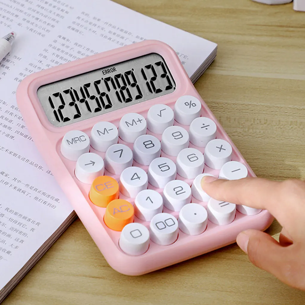 Wide Applications Table Calculator For All Purposes Scientific Calculator Keyboard Calculator White