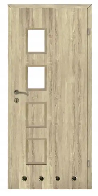 Deur Badkamer Binnenkant Vleugel Rechts 70cm Gebleekt Eiken