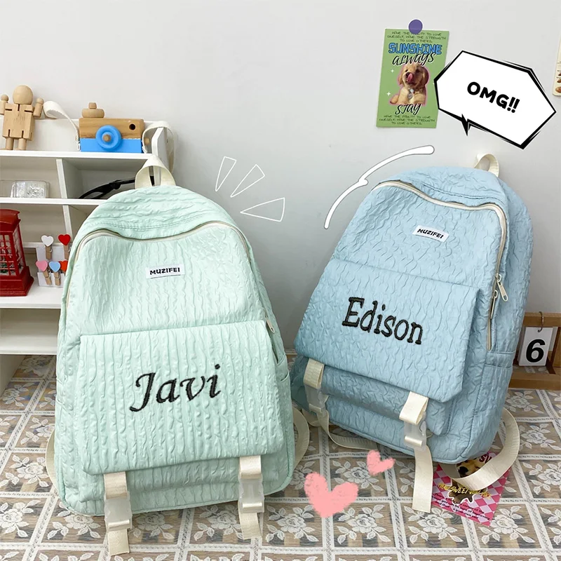 

Personalized Name Cute Toddler Backpack Schoolbag for Boys Girls,Kindergarten Bag Preschool Nursery Travel Bag with Chest Clip