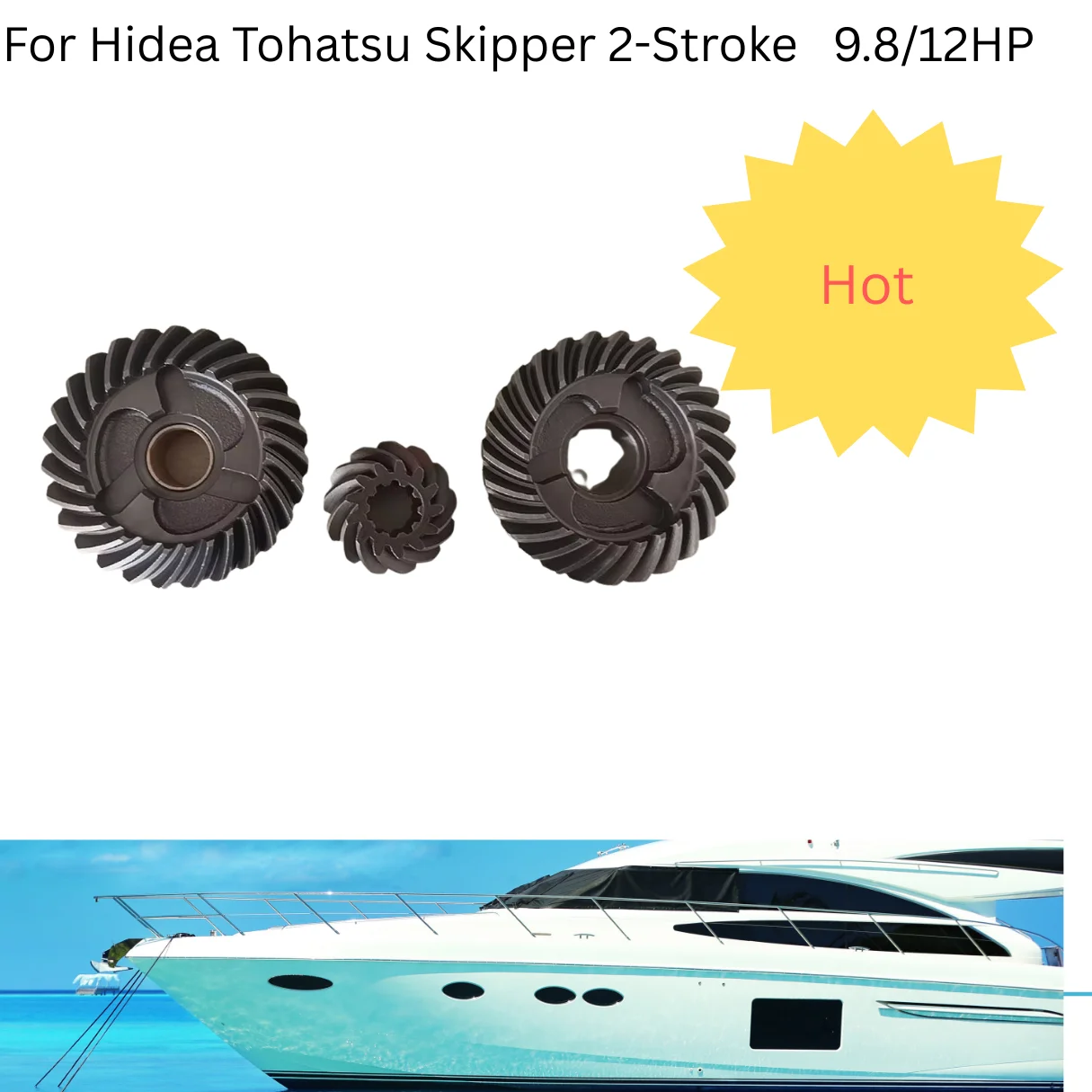 

Boat Engine Accessories for Water Sports for Hidea Tohatsu Skipper 2-Stroke Marine Outboard Motor Gears 9.8/12HP