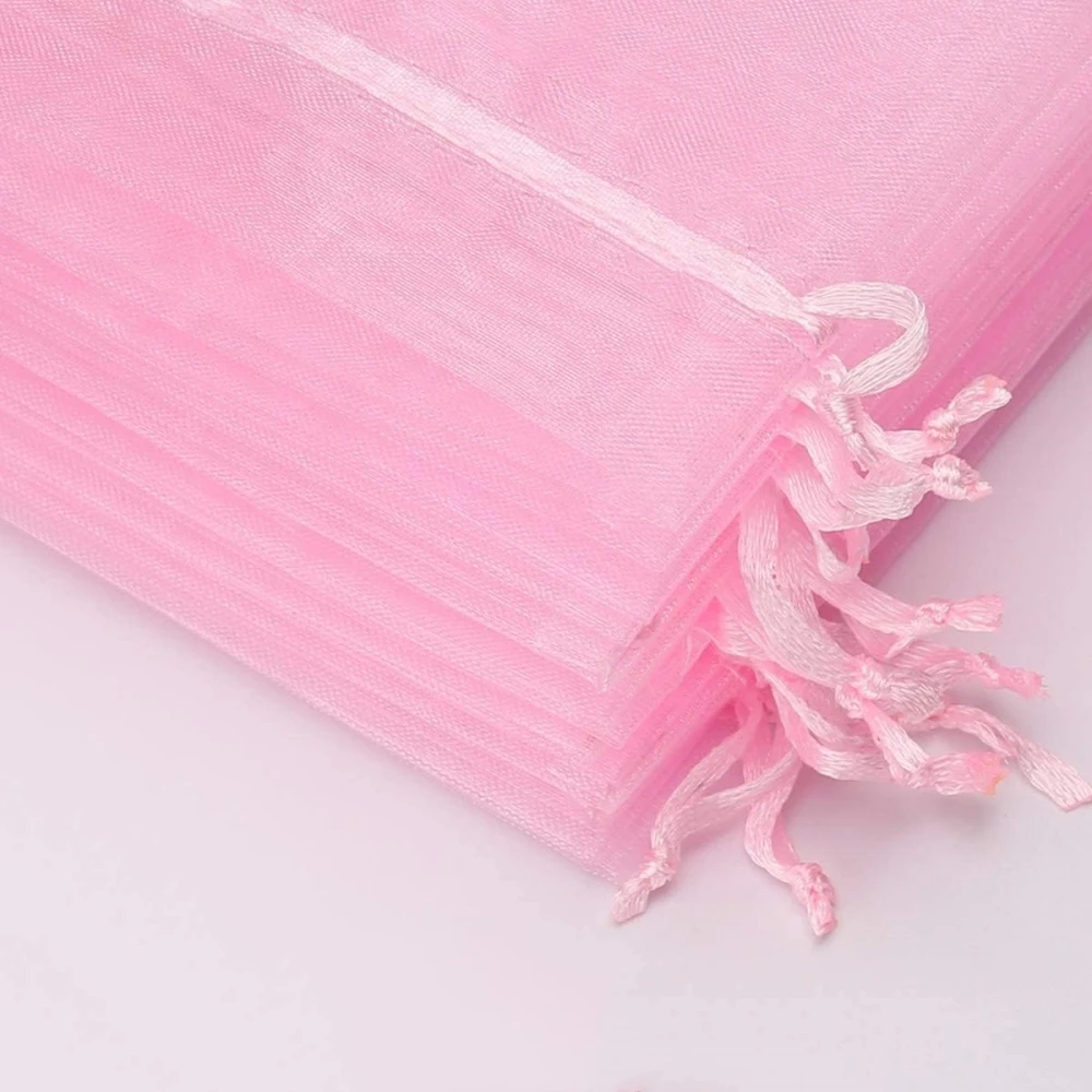 ถุงออร์แกนซ่าสีทอง 50 ชิ้น ขนาด 10x15 ซม. ถุงผ้าซาตินรูดเชือก ถุงออร์แกนซ่าสำหรับงานแต่งงาน ของชำร่วย ถุงใส่ของขวัญ ถุงใส่เครื่องประดับ นาฬิกา อุปกรณ์บรรจุภัณฑ์