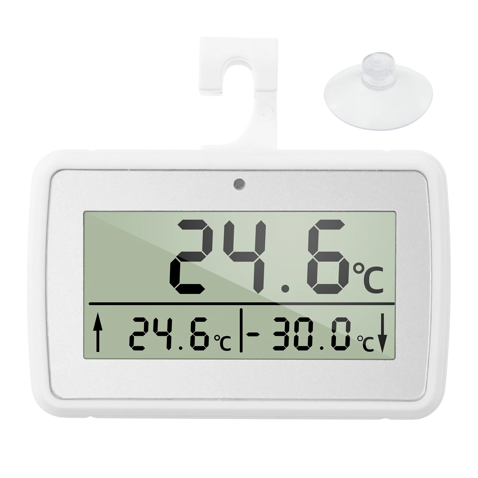 Refrigerator Thermometer with LCD Display Alarm Household Temperature and Humidity Mete Waterproof Freezer Fridge Suspension