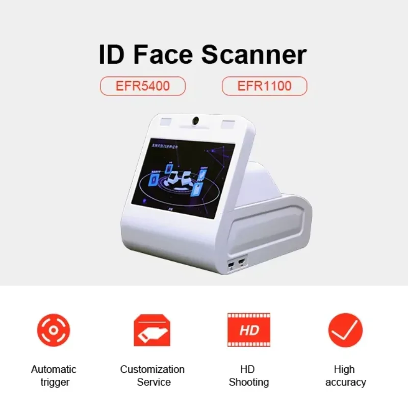 ID Face Reader and ID Documents Face Scanner for Universities Help Students To Check in Use Biometric Face Reader