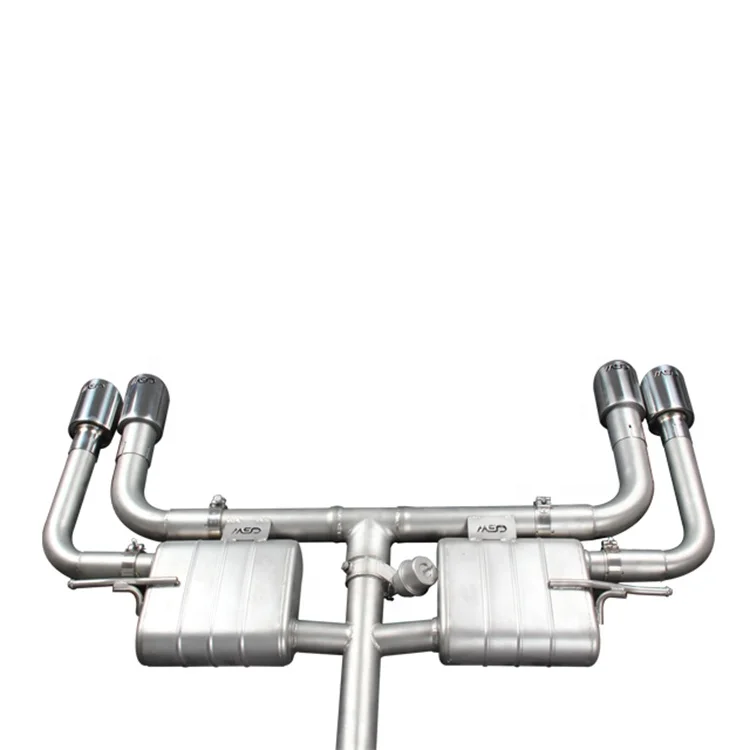 Wholesale New Product Smooth Surface Steel Auto  Sound Exhaust Pipes Catback Muffler for  A3 1.4 1.8T 2.0T