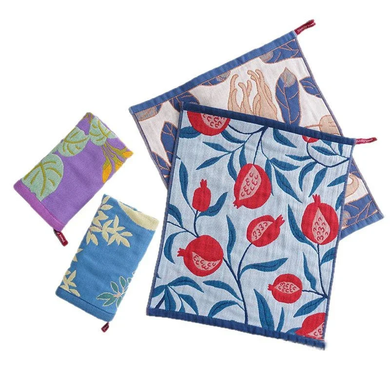 Grande serviette de cuisine 34x40cm en gaze de coton pur, torchon à vaisselle à séchage rapide, serviette décorative pour la maison et le restaurant