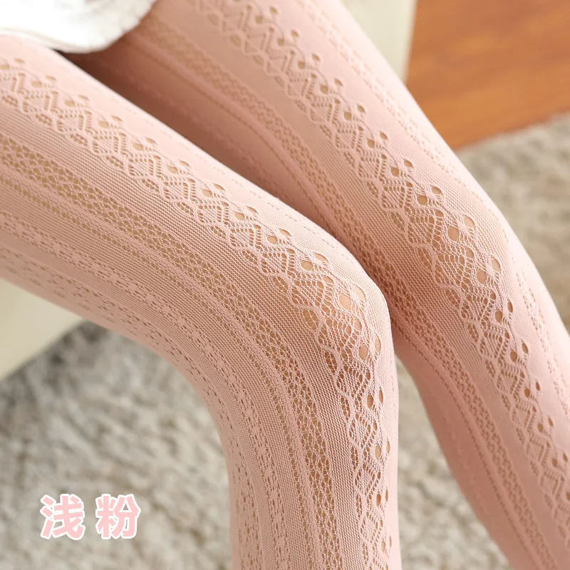 Collants évidés pour filles, bas en dentelle, cosplay de femme de chambre japonaise, collants de dessin animé d'anime, accessoires de olympiques, Lolita