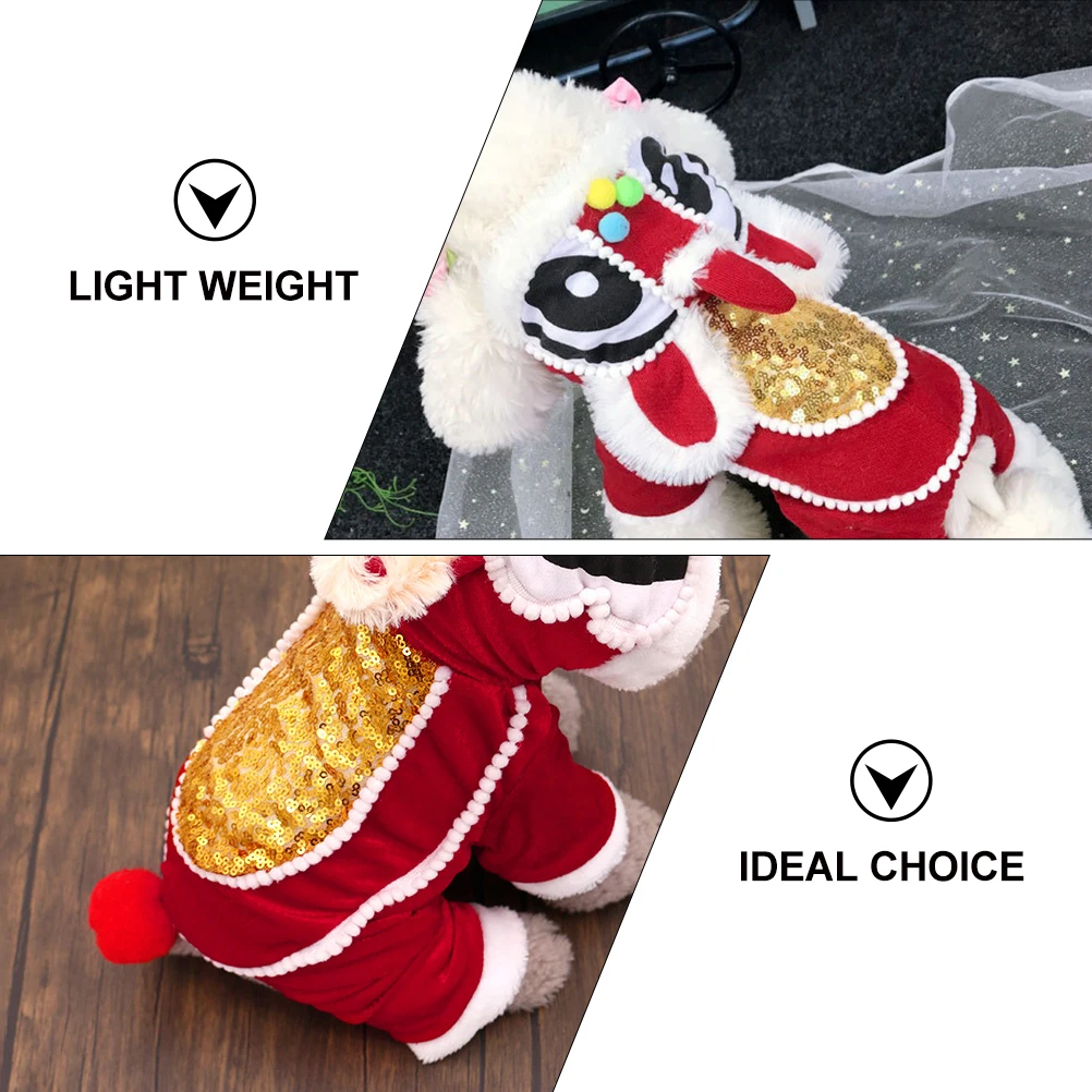 

Festive Dog Clothes Lightweight Pet Costume for New Year Christmas Clothes Pet Christmas Costume