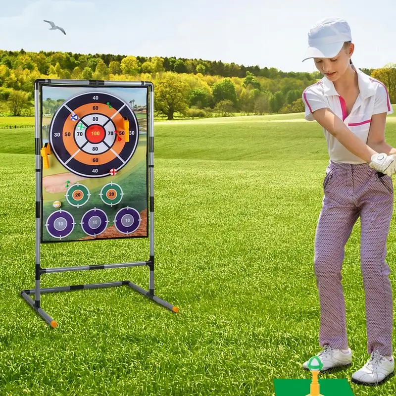 Chip And Stick Golf Game Dual Side Golf Battle Mat 2 In 1 Golf Practice Mat And Dart Mat Combo Hitting Mat Golf Training Mat