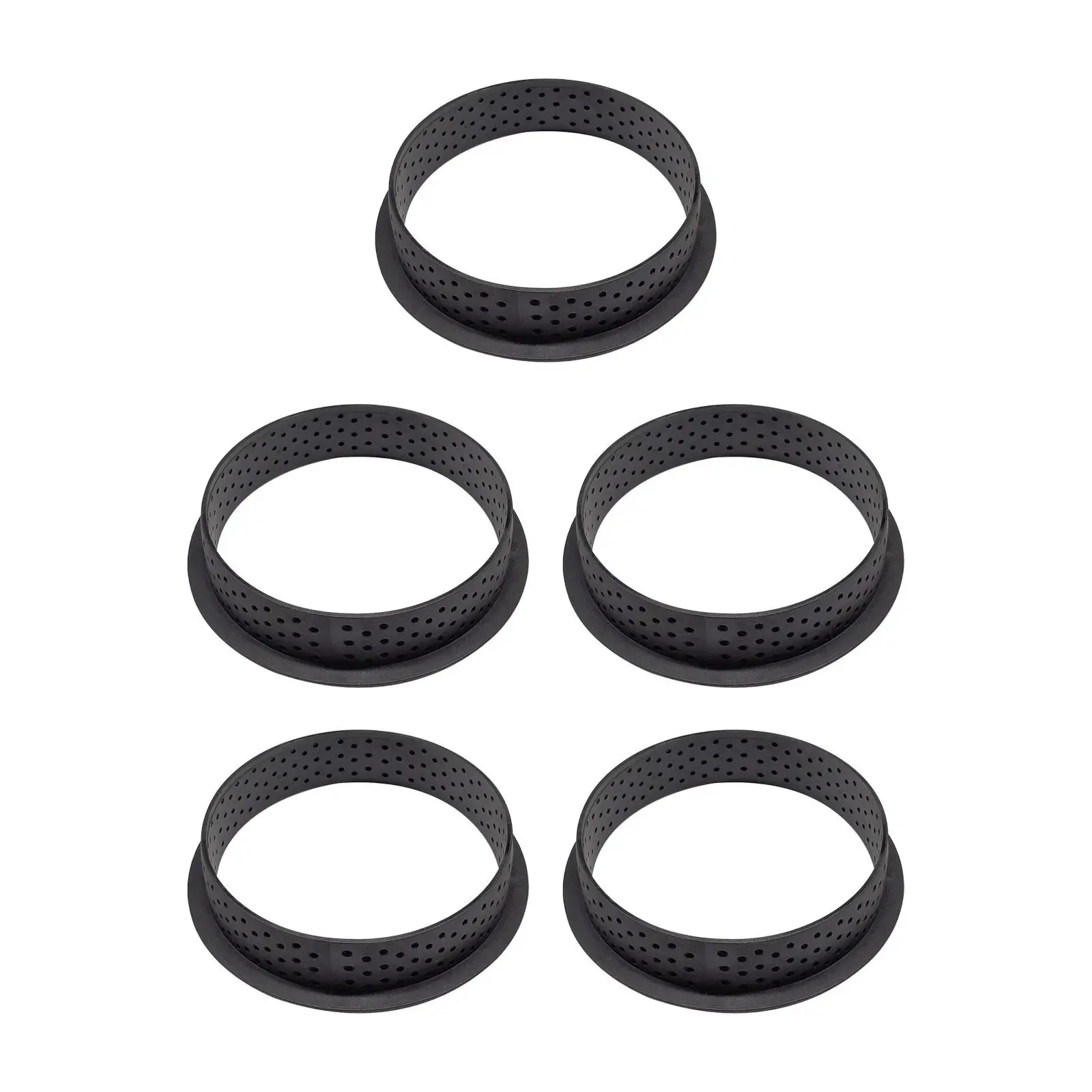 5x Perforated Cake Nonstick Bakeware Cake Rings Baking Dish for Scones Cookies
