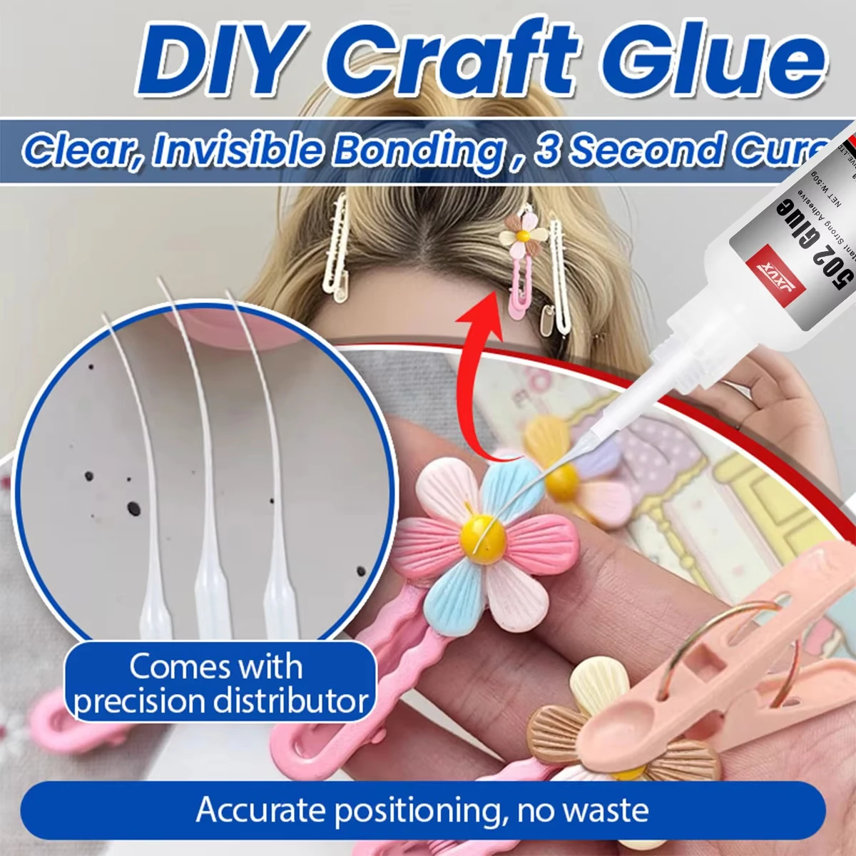 5 عبوات من الغراء الفائق 502 سياناكريلات لاصق فوري للأثاث وألعاب الأطفال والنجارة والإصلاحات تطبيقات DIY: المعدن والبلاستيك والزجاج والمطاط