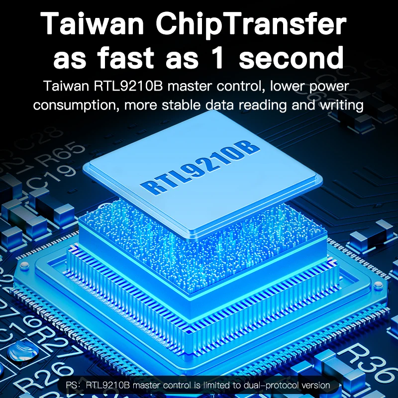 Meetiger M.2 SSD Enclosure M2 NVMe SATA SSD Adapter 10Gbps USB3.2 Type-C M.2 External Hard Drive Copy Disk Case for PC Laptop