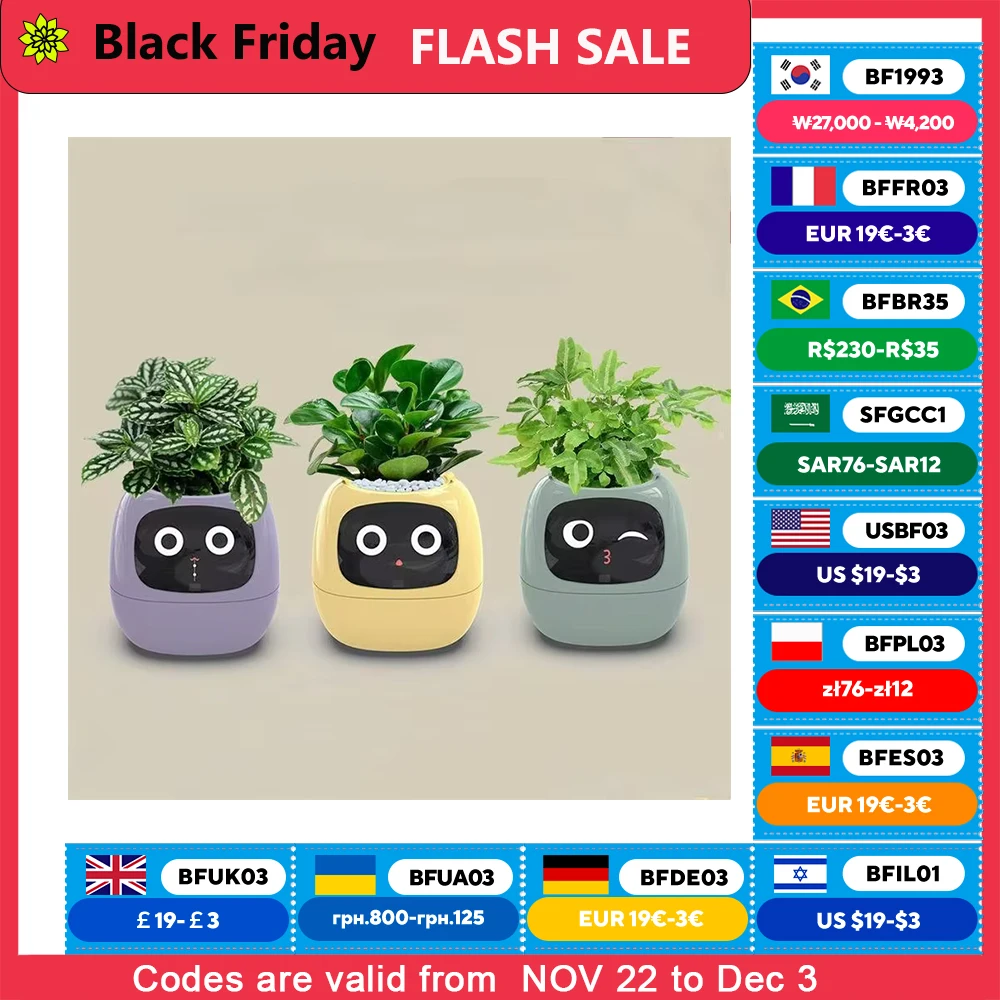 Ivy Smart Planter Endless Fun Over 49 Rich Expressions 7 Smart Sensors And AI Chips Make Raising Plants Easy And Fun