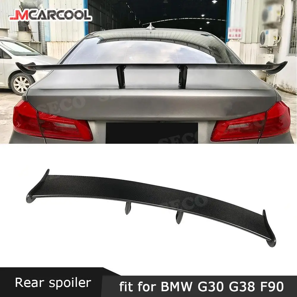 

JMCARCOOL For BMW 5 Series G30 F90 M5 Spoiler 2017 2018 2019 2020 Rear Spoiler Carbon Fiber Rear Boot Racing Wings
