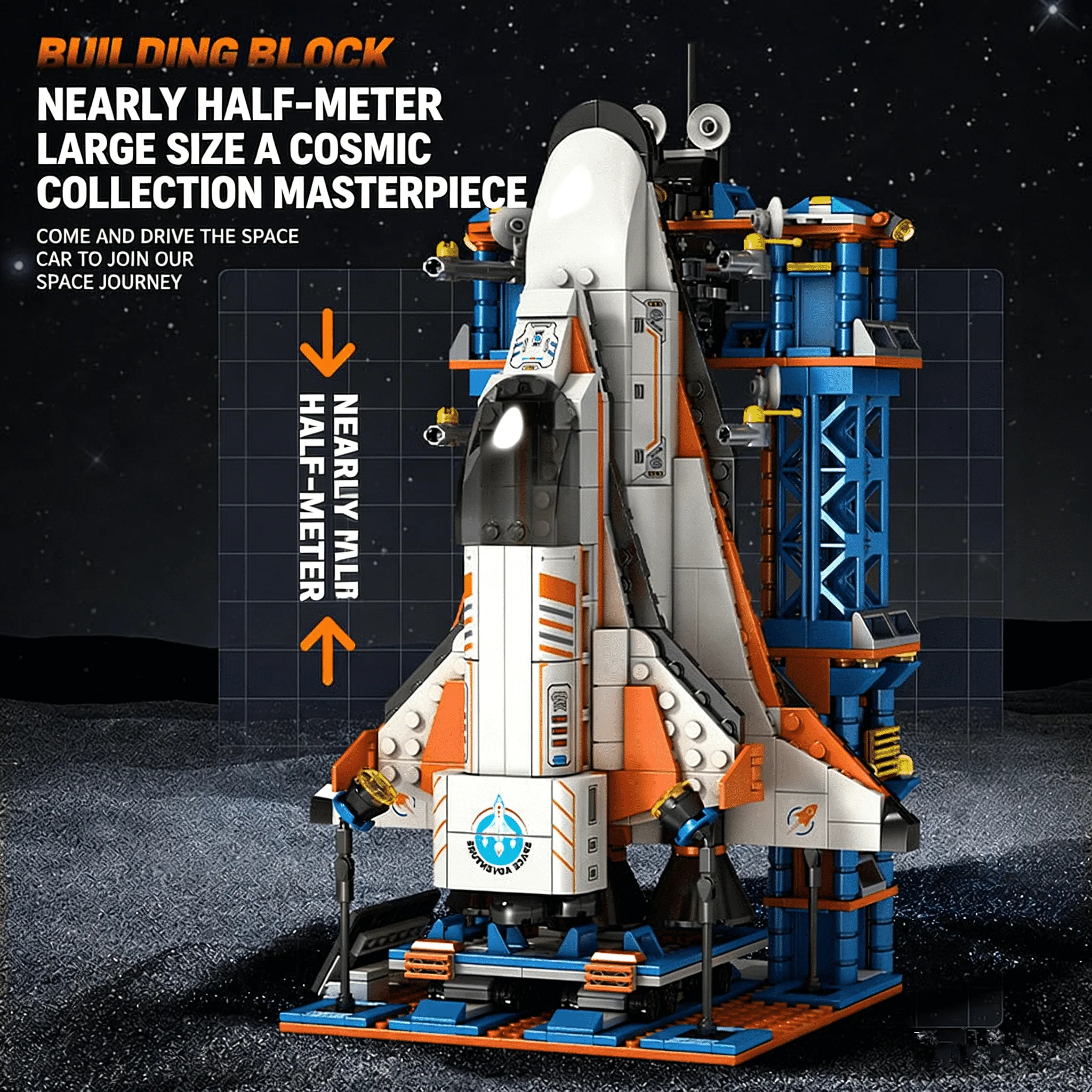 Bemand Aerospace Rocket Bouwstenen Astronaut Space City Assembly Educatief Model Speelgoed voor kinderen