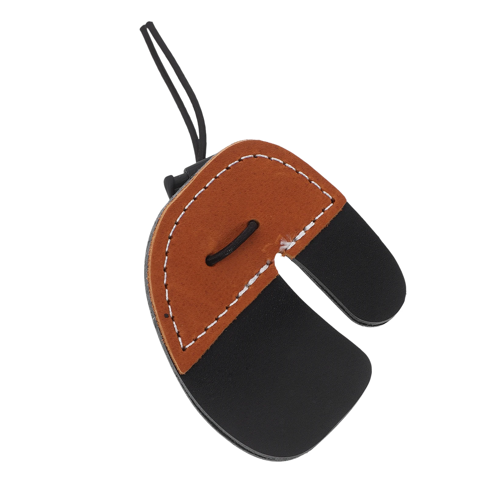

Brown Double Cortical Finger Protection Abs Finger Tabs Arrow Archery Practice Gear Lightweight Compact Right Hand