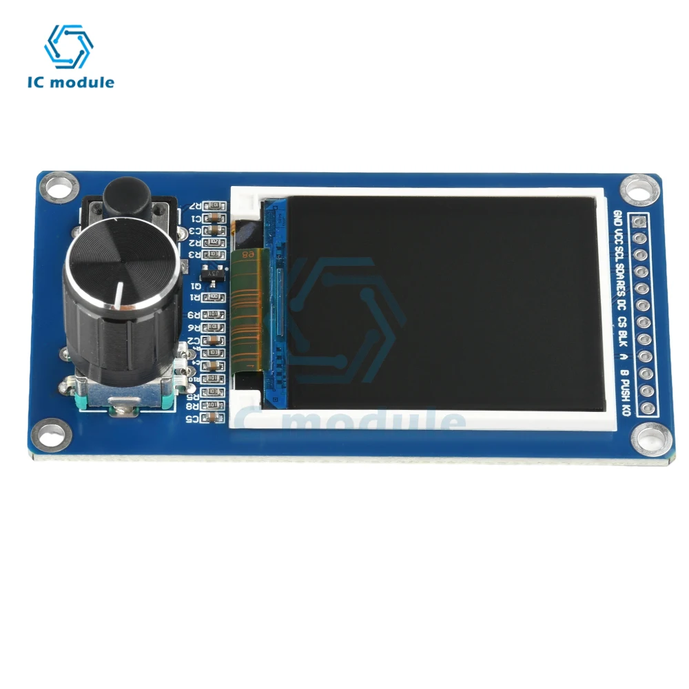 1.8/2.4-inch TFT Display with EC11 Rotary Encoder Combination Module SPI Interface LCD Display screen for arduino