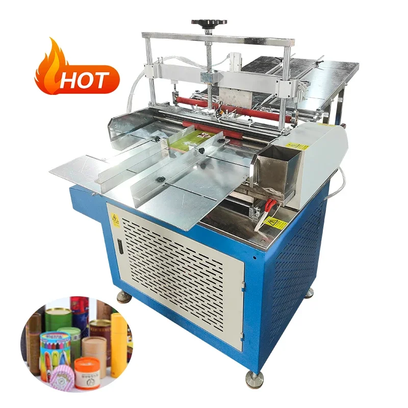 Paper Core Tube Sticker Labeling Machine Paper Tube Wet Glue Labeling Sticker Can Glue Labeling Machine For Chips Cans