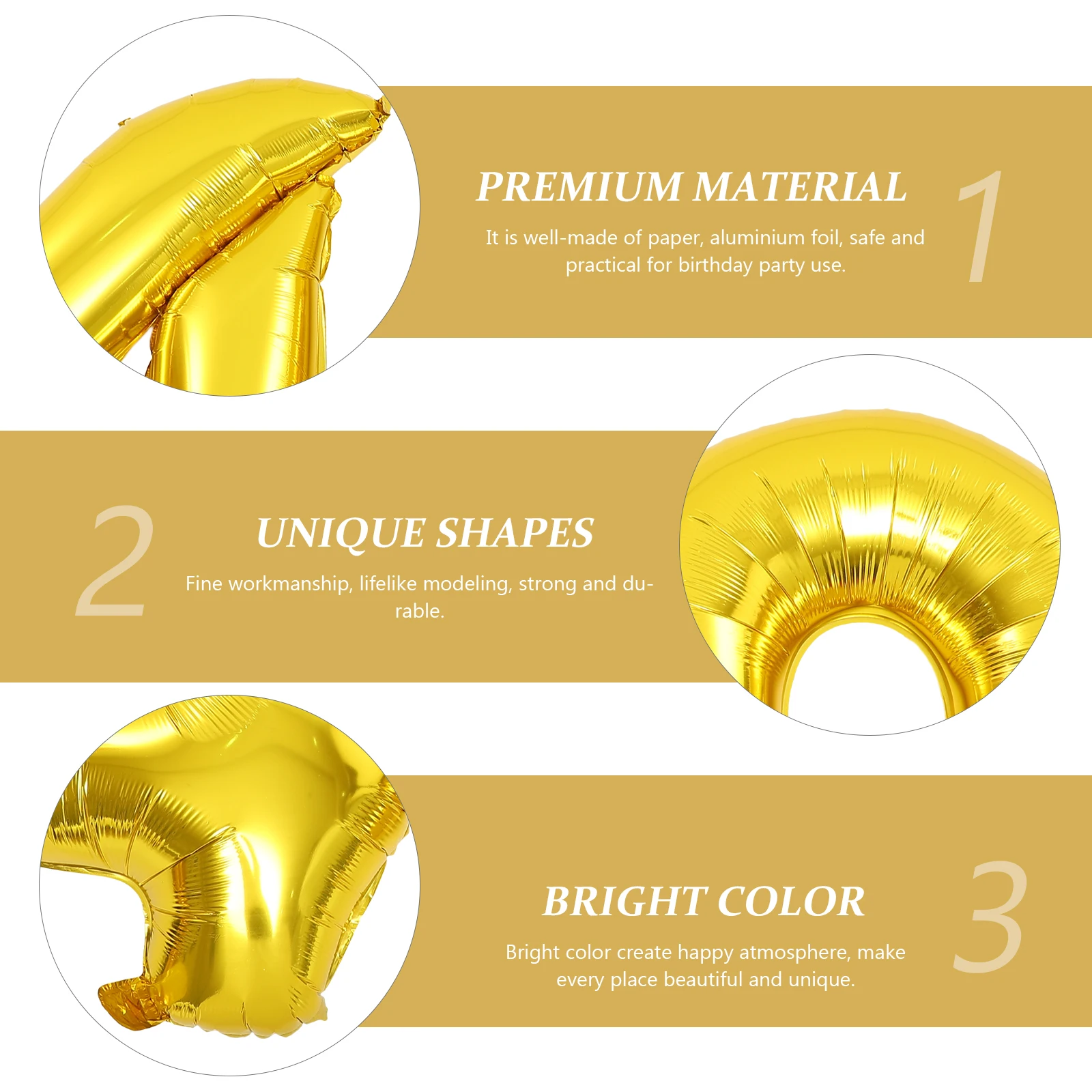 

Birthday Party Decoration Number Balloons Banner Backdrop Decorations Foil Numbers