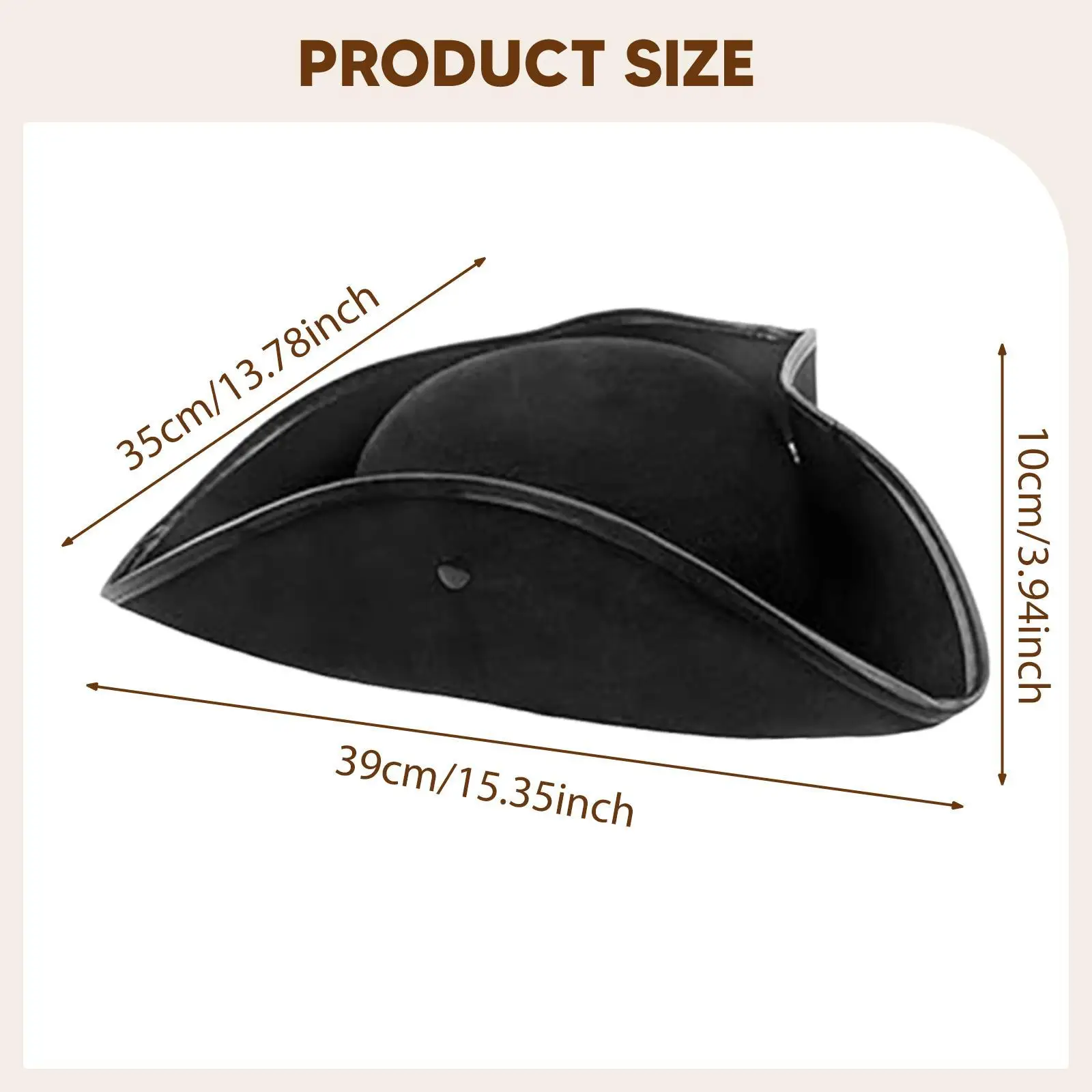 Czapka piracka, nakrycie głowy dla mężczyzn i kobiet, rekwizyty fotograficzne, dodatek do kostiumu na występy.