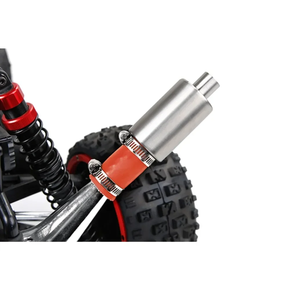 Kit Silencieux en Acier Inoxydable pour user ins I BAAlbanROVAN 5B 5T 5SC LOSI TDBX Elasticity 1/5 RC Car, 1 Ensemble