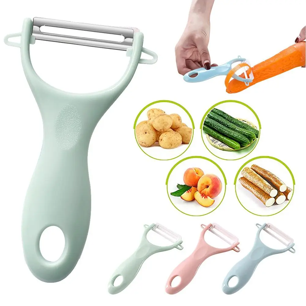 Home & Living Kitchen Gadgets Fruit &Vegetable Tool Planer Stainless Steel Cucumber Slicer Potato Peeler