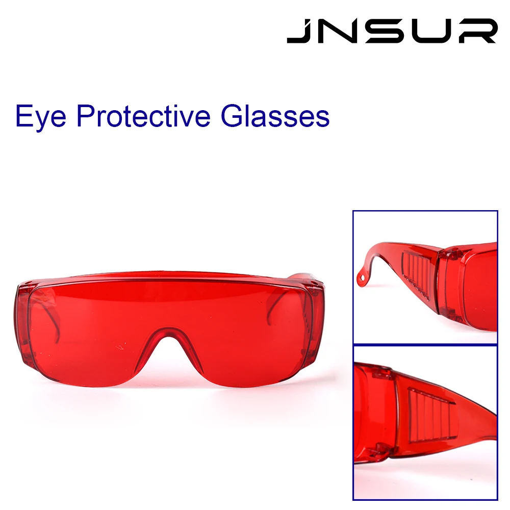 

JNSUR Dental Protective Anti-fog Glasses Red Safety Goggles For Light-curing Procedures Dentistry Supply Lab Material Clinic