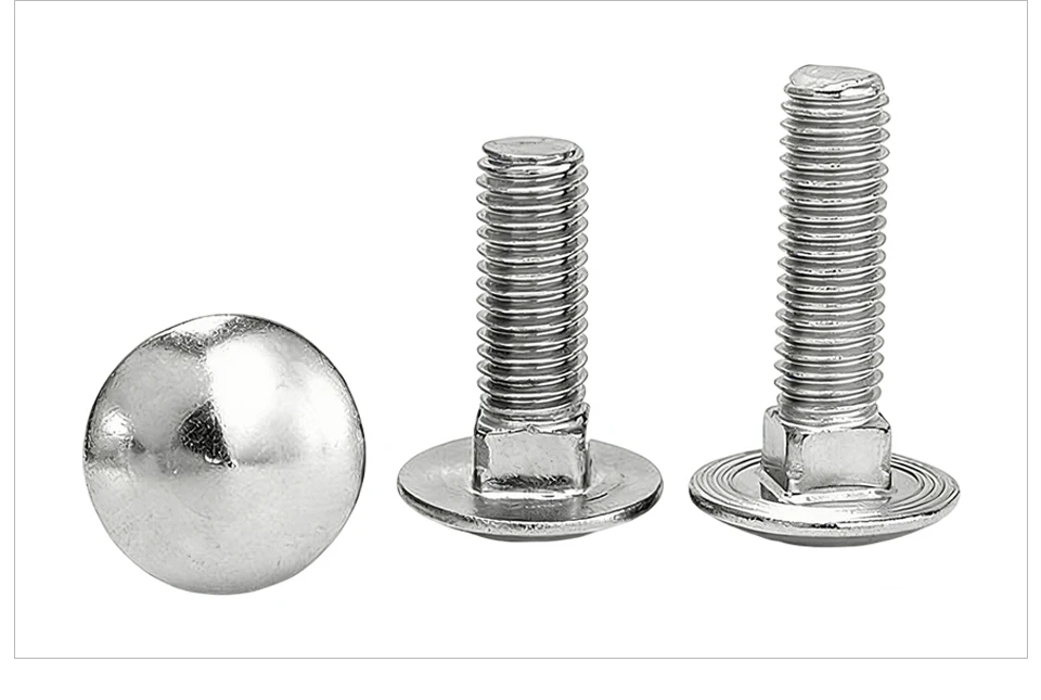DIN603 Schrauben mit Rundkopf und Vierkantflansch aus Edelstahl 304, M5 M6 M8 M10 M12, Hochleistungs-Befestigungselemente – Detail 7