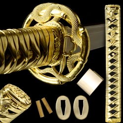 A Set Snake Theme Guard Fittings For Real Japanese Samurai Sword Katana/Wakizashi/Tanto Tsuba+Menuki+Kashira+Tsuka+Habaki+Seppa