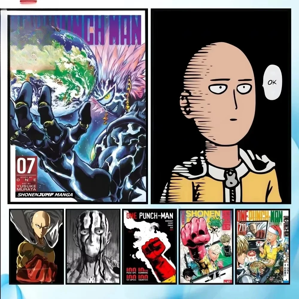One P-Punch Man Anime pintura al óleo Digital DIY relleno para colorear pintura decorativa al óleo acrílica pintada a mano