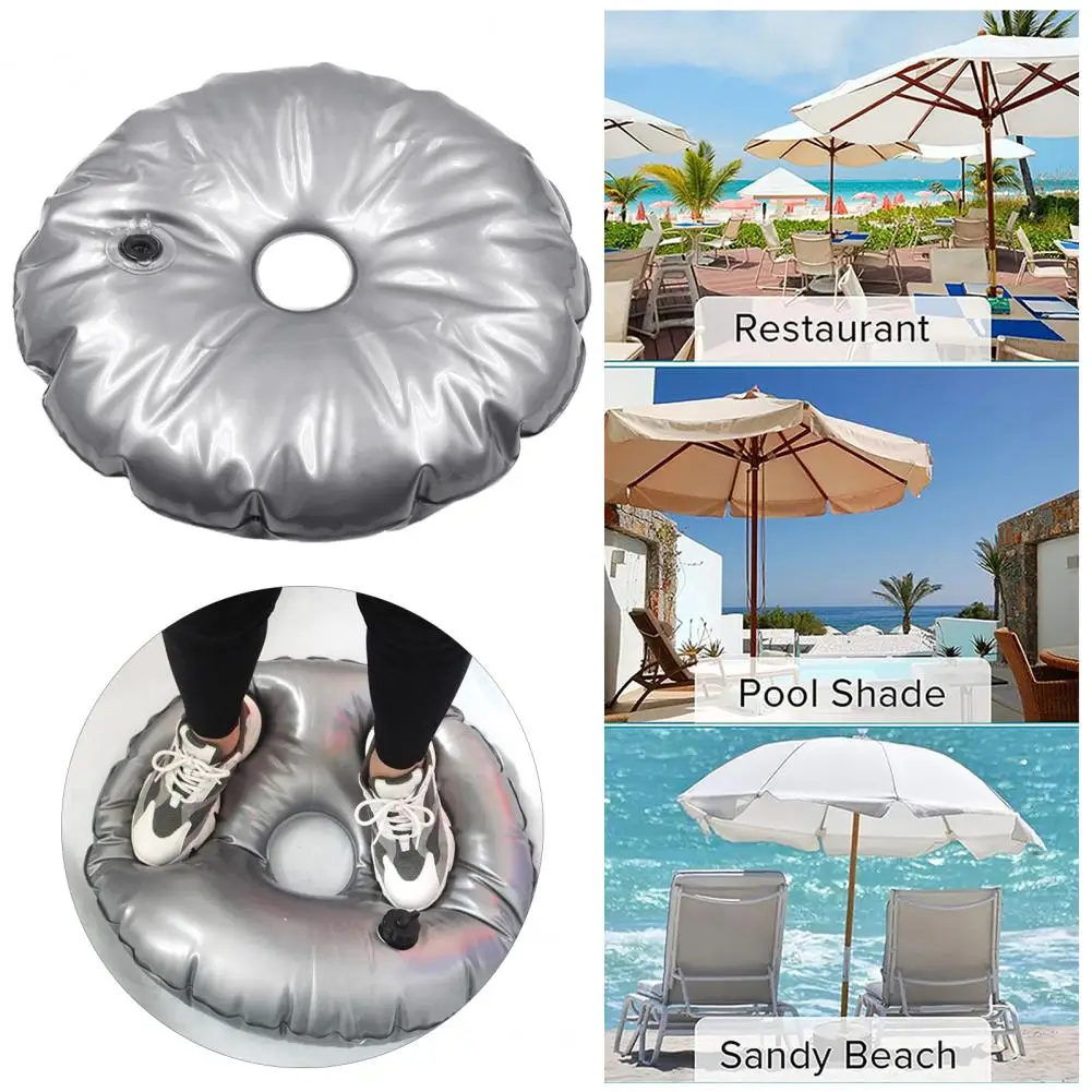 Weight Bag For Feather Flag Base Collapsible Round Flagpole Base Waterproof Weight Water Bag Base For Beach Sun Umbrella