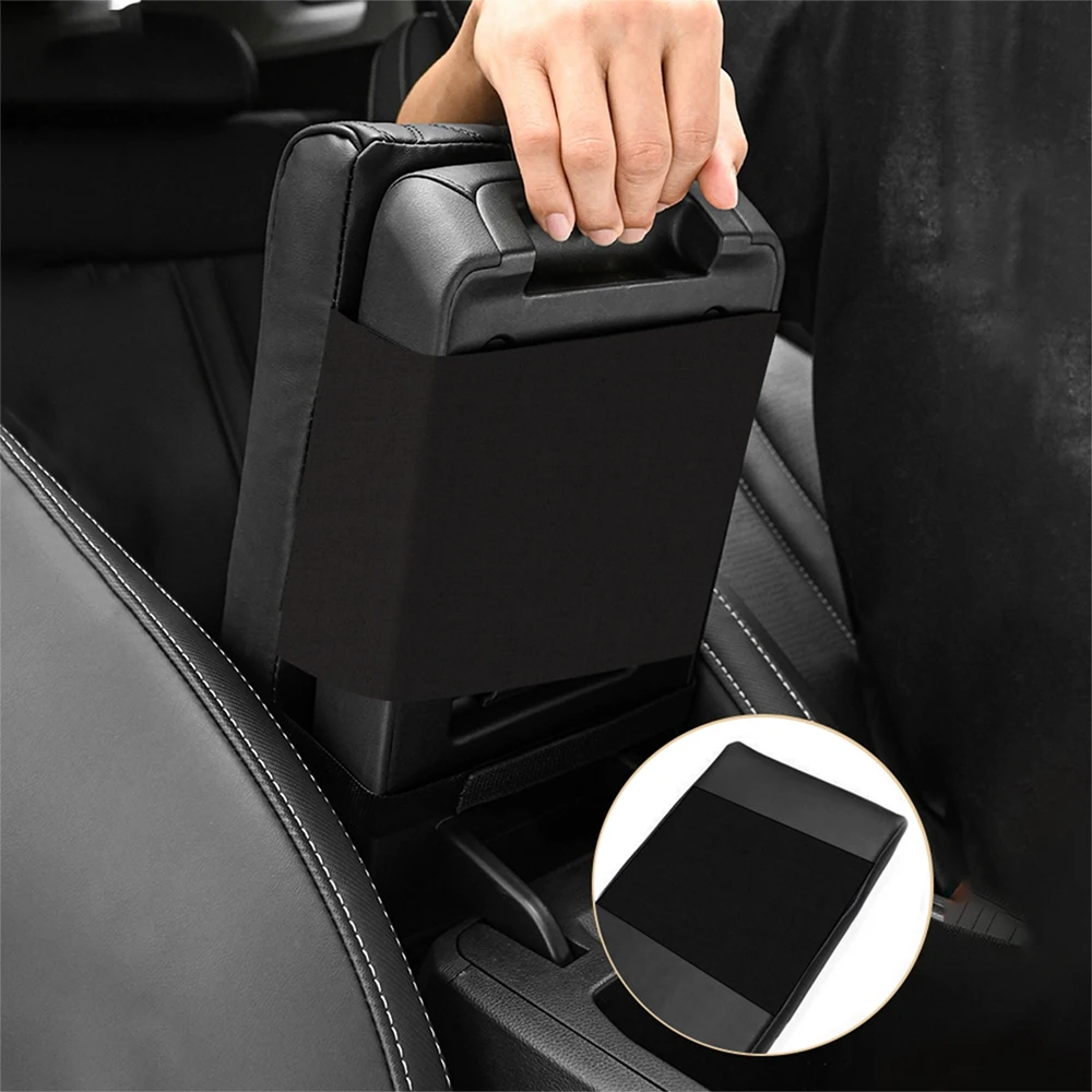 PU Leder Auto Armlehne Matte Center Konsole Armlehne Schutz Kissen Für Ford Focus Mustang MK7 Mondeo Fusion Rand accesorios