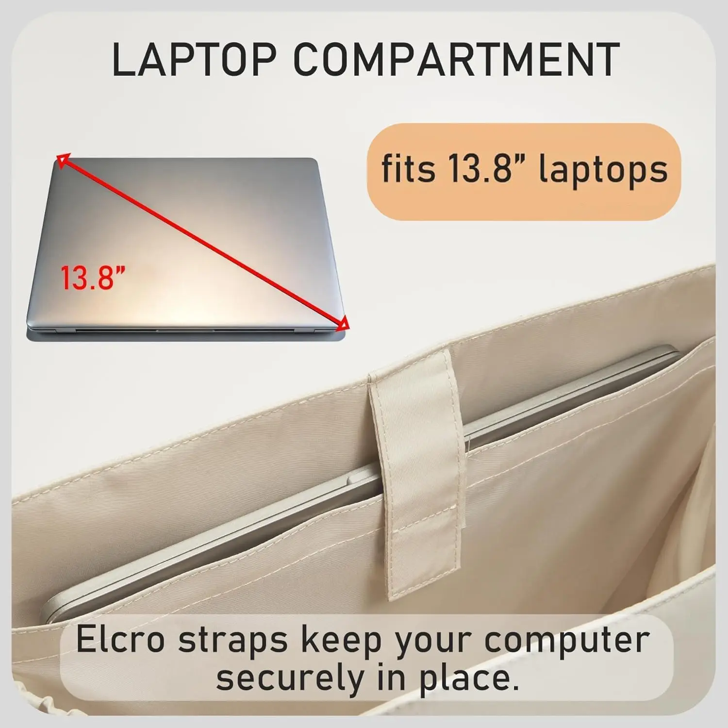 Nylon Purse Organizer Insert for Longchamp Le Pliage Tote Bag