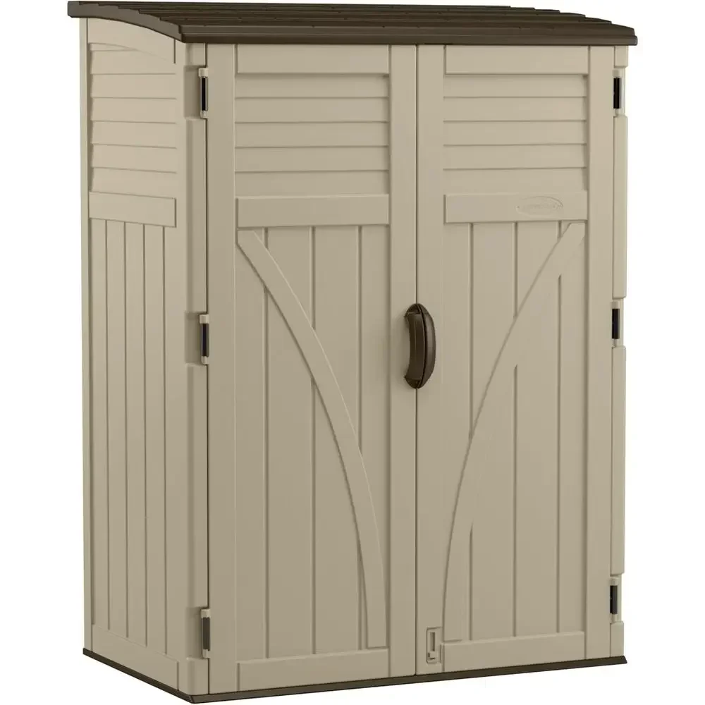 American-Made Weatherproof Outdoor Storage Shed for Patio, Garden Tools, and Equipment, 54 Cubic Feet