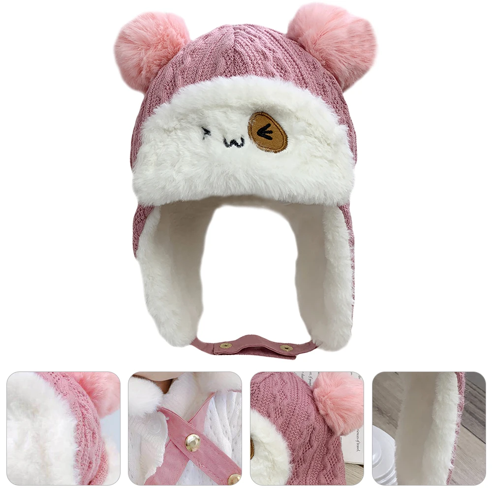 

Adorable Winter Warm Cotton For Kids Boys Girls Windproof Earflap Design Comfortable Soft Beanie Earmuffs Gift Cotton Earflap